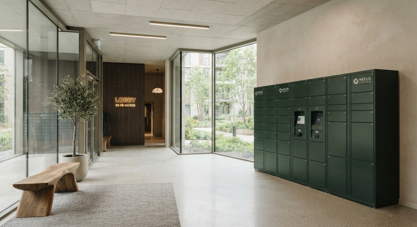 Edificios residenciales con lockers inteligentes