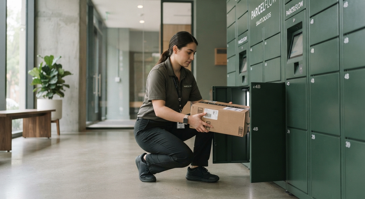 E-commerce y logística con lockers inteligentes